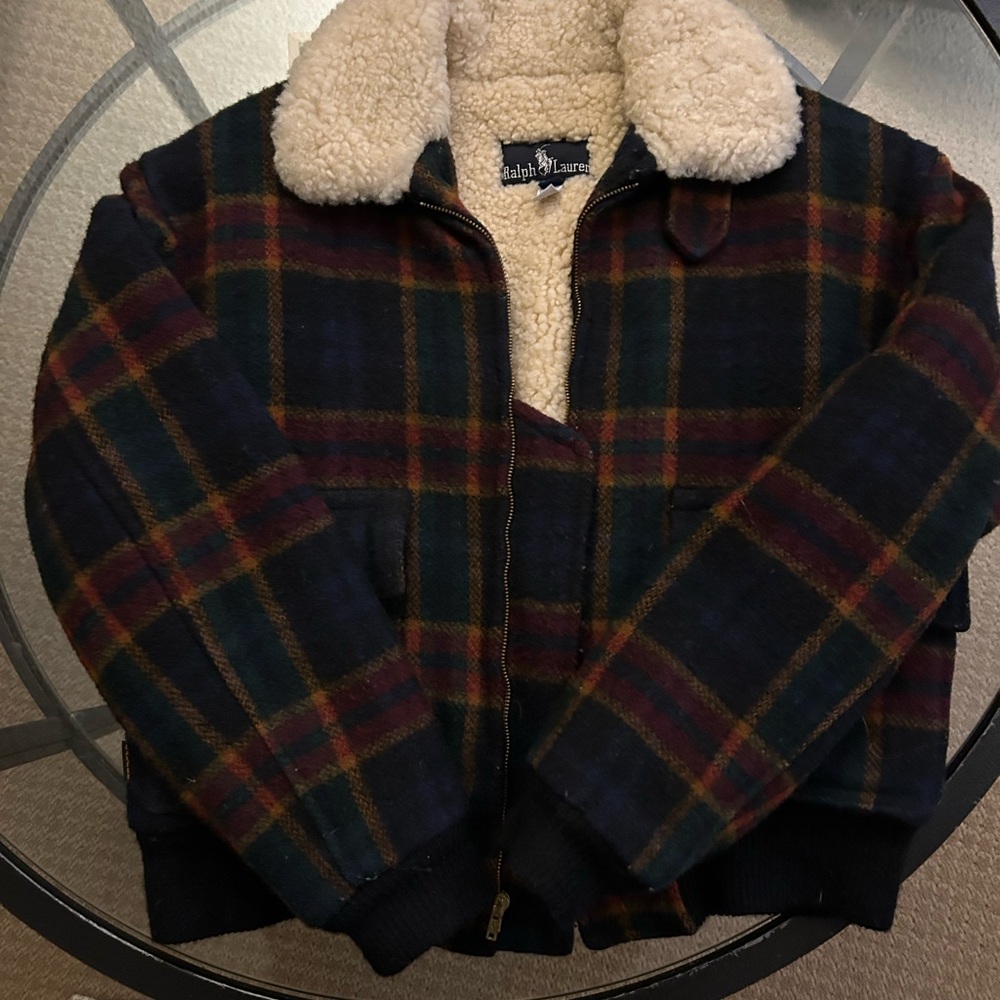 Ralph Lauren Cream Sherpa Jacket vintage